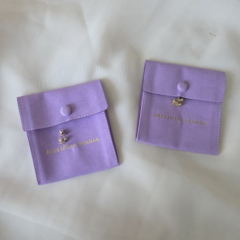 Set of Melinda Maria Gold Stud Earrings [NWT!]